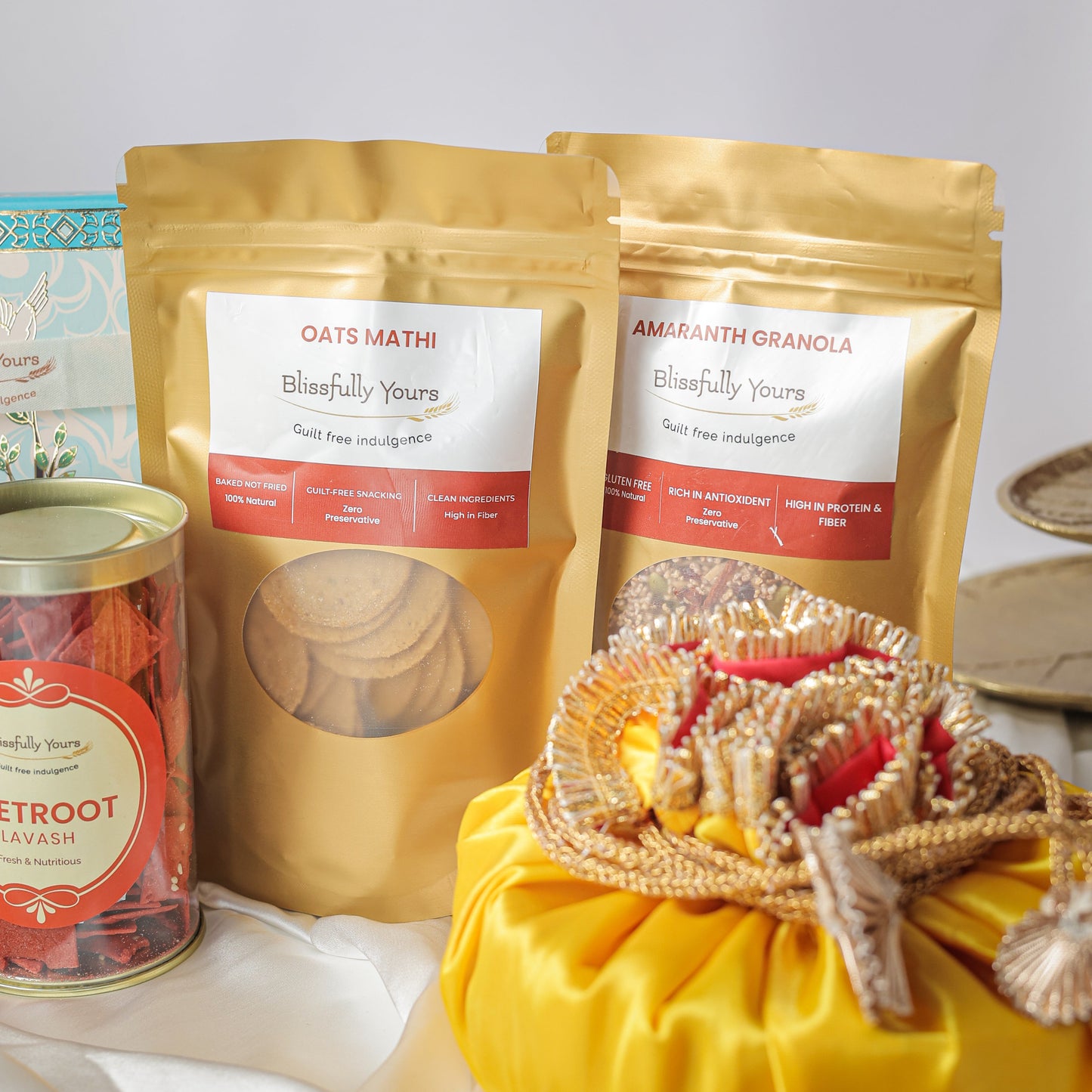 AABHA Premium gifting basket filled with assortment goodies Product vendor