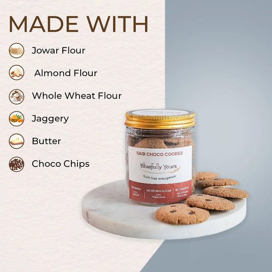 Ragi Choco- Chips Cookies Blissfully Yours