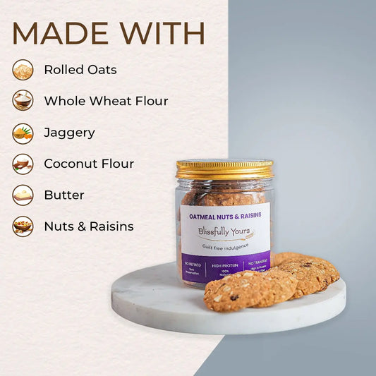 Oatmeal Nuts & Raisins Cookies Blissfully Yours