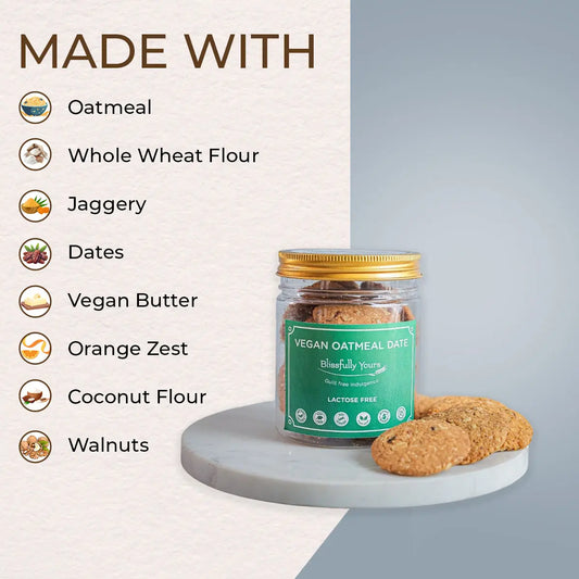 Vegan Oatmeal Dates Cookies Blissfully Yours