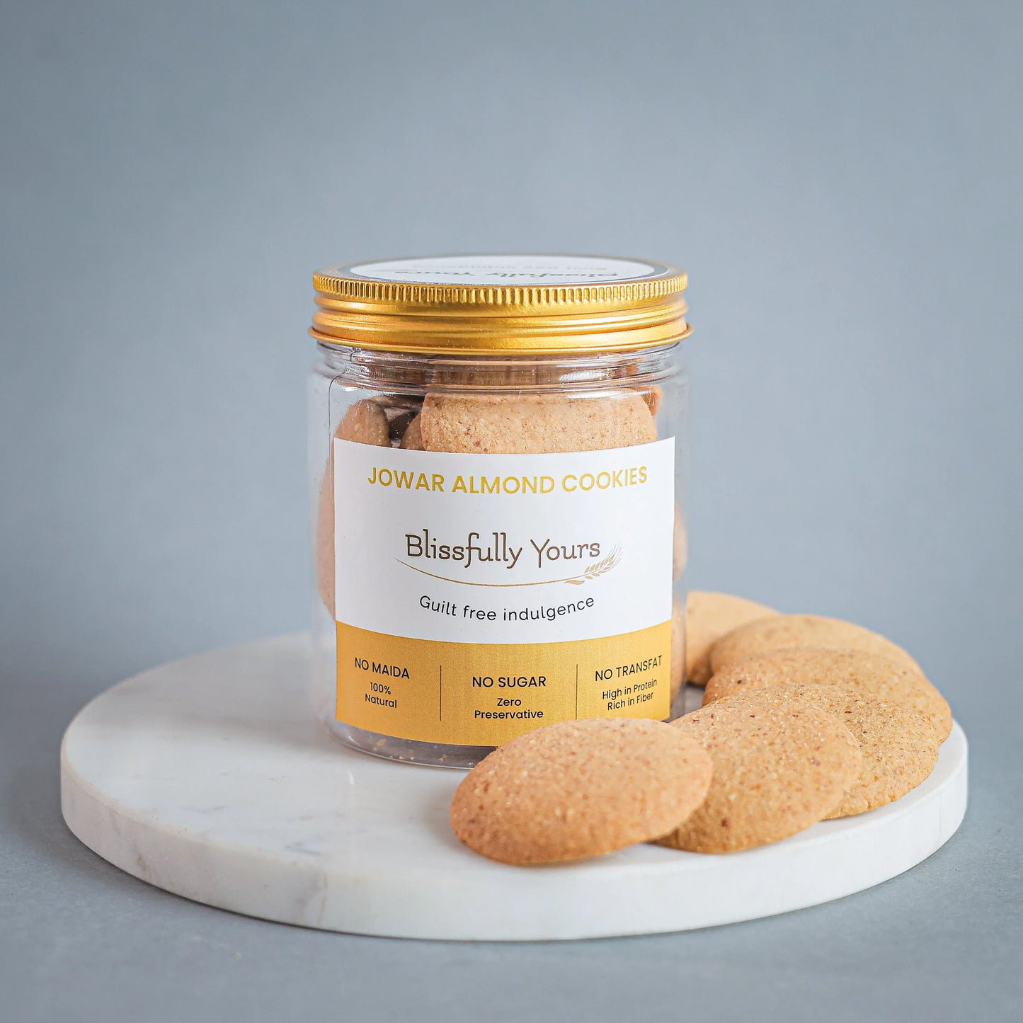 Jowar Almond Cookies Blissfully Yours