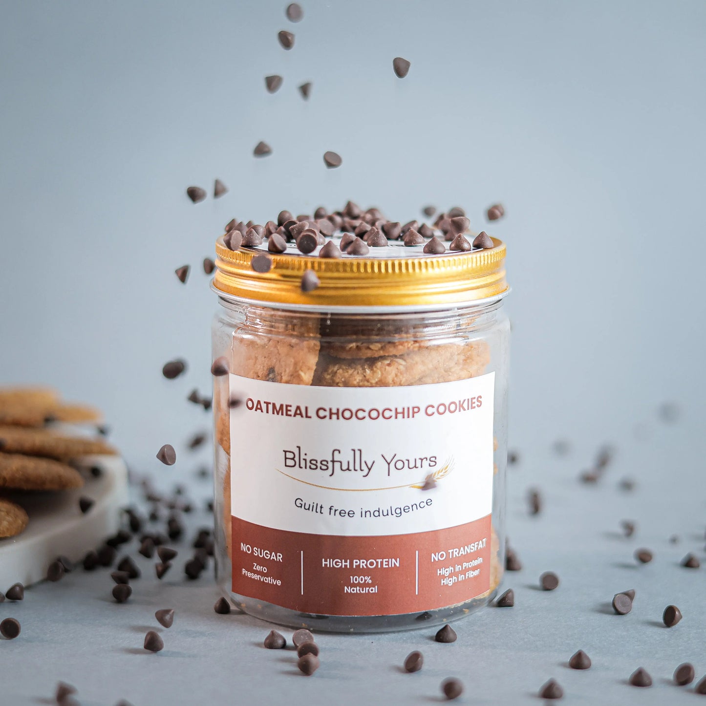 Oatmeal Choco chip Cookies Blissfully Yours