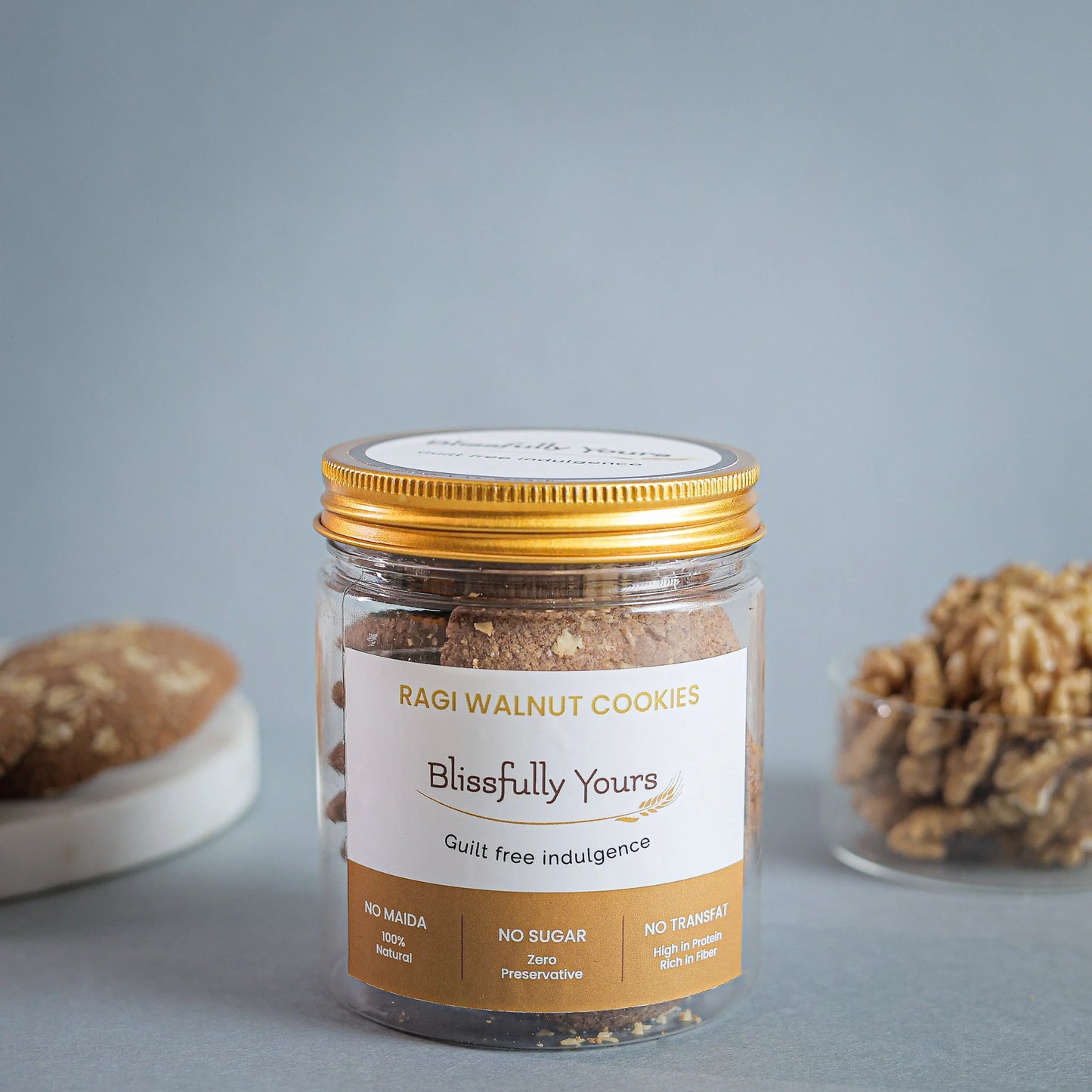 Ragi Walnut Cookies Blissfully Yours