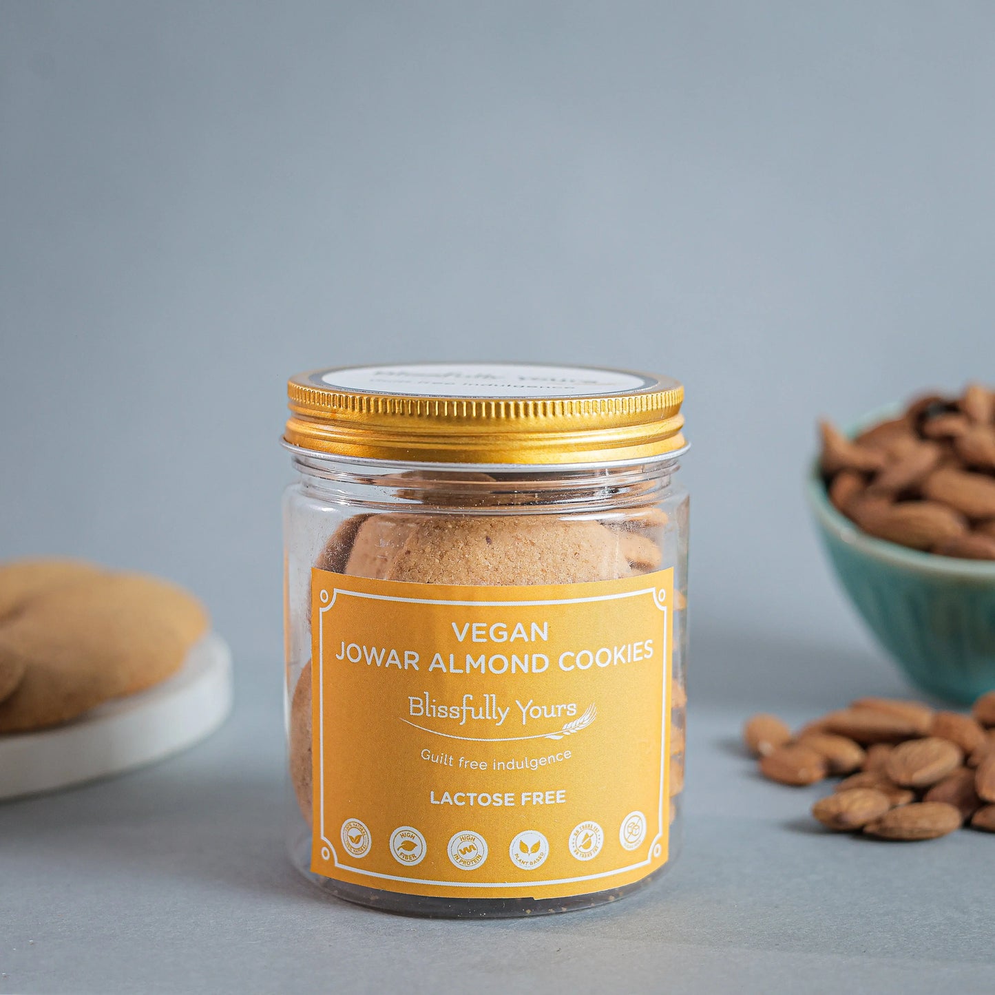 Vegan Jowar Almond Cookies Blissfully Yours