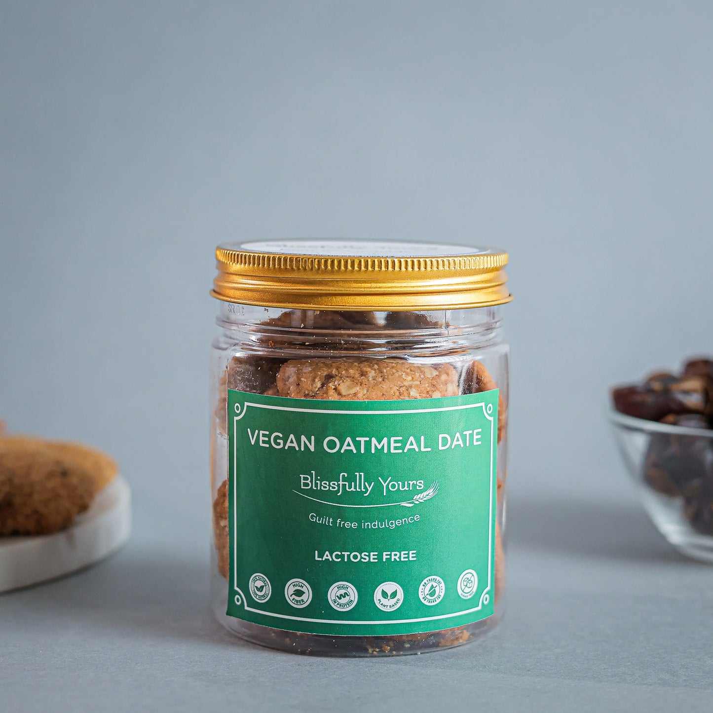 Vegan Oatmeal Dates Cookies Blissfully Yours