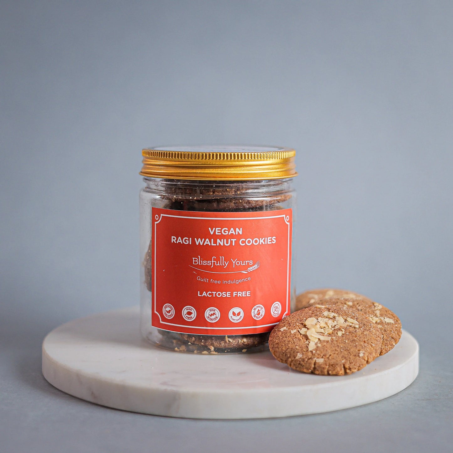 Vegan Ragi Walnut Cookies Blissfully Yours