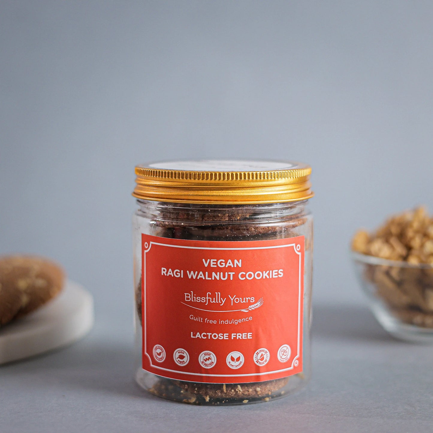 Vegan Ragi Walnut Cookies Blissfully Yours