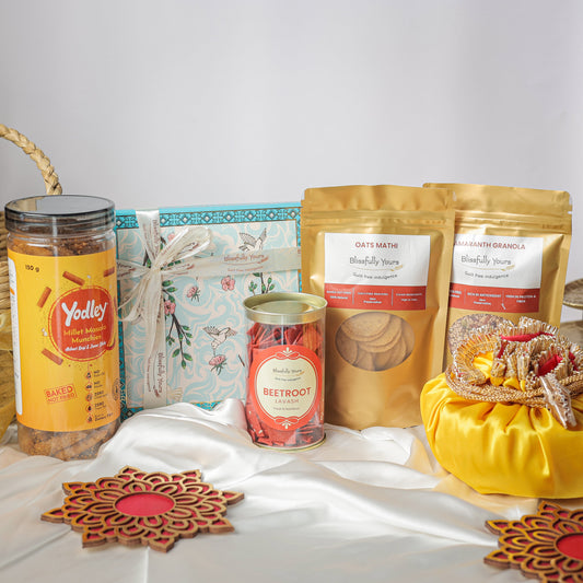 AABHA Premium gifting basket filled with assortment goodies Product vendor