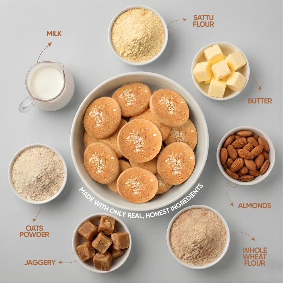 Sattu Almond Cookies Product vendor