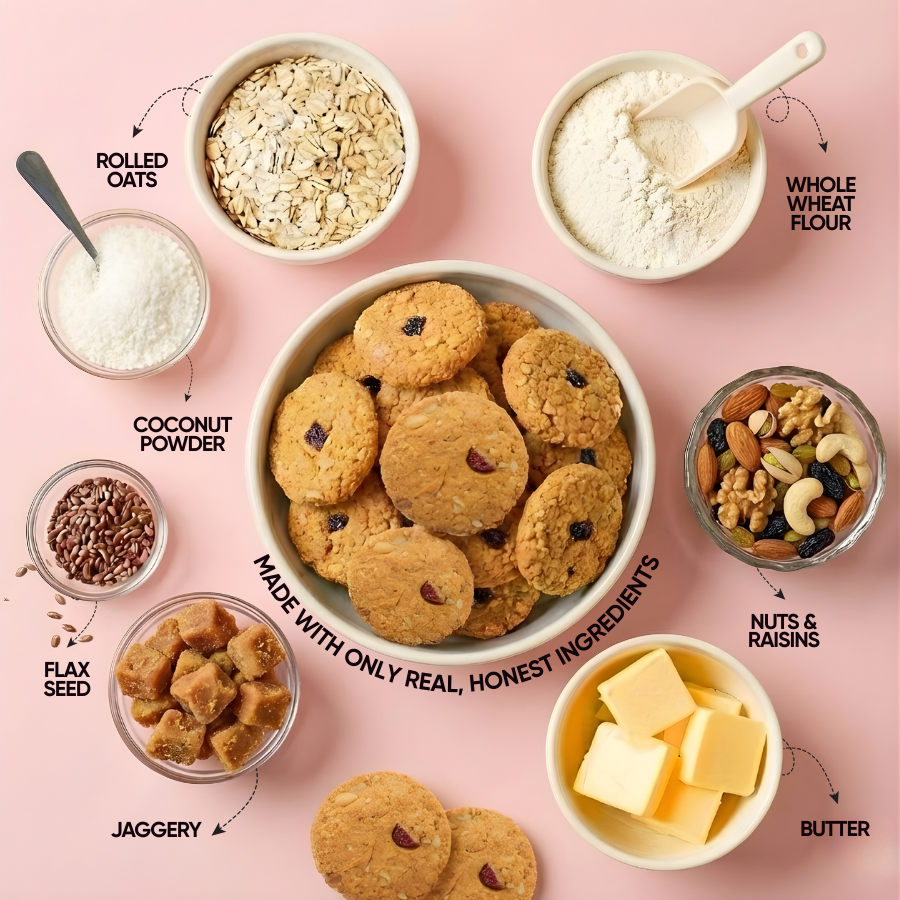 Oatmeal Nuts & Raisins Cookies Product vendor