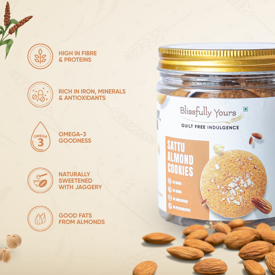 Sattu Almond Cookies Product vendor