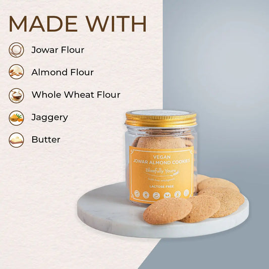 Vegan Jowar Almond Cookies Blissfully Yours