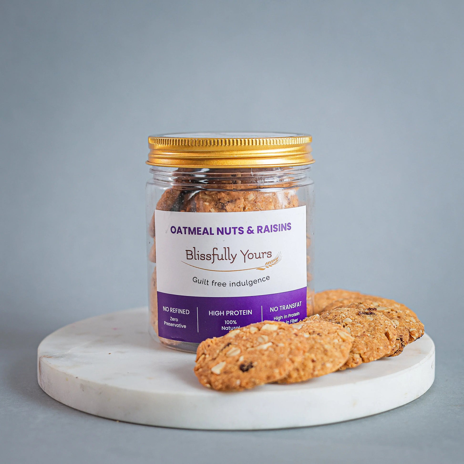 Oatmeal Nuts & Raisins Cookies Blissfully Yours