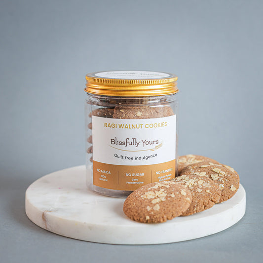 Ragi Walnut Cookies Blissfully Yours