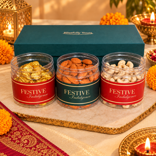 Shuhna – Diwali Dry Fruits & Festive Treats Gift Box | Blissfully Yours Product vendor