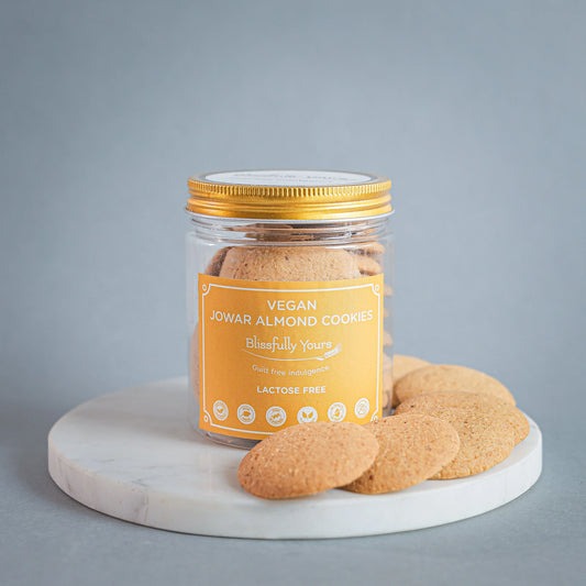 Vegan Jowar Almond Cookies Blissfully Yours