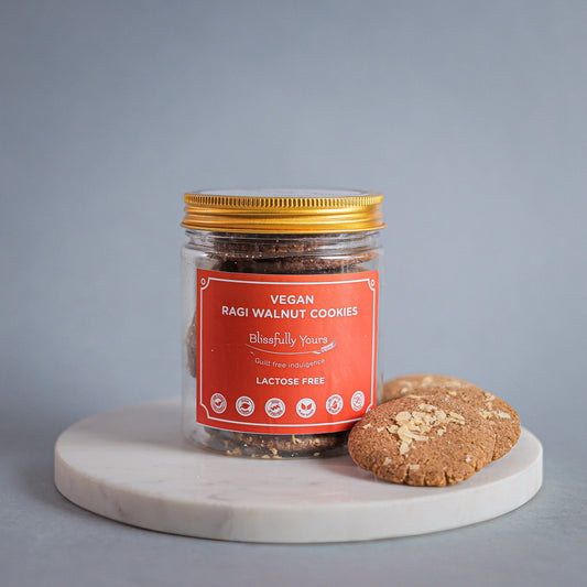 Vegan Ragi Walnut Cookies Blissfully Yours