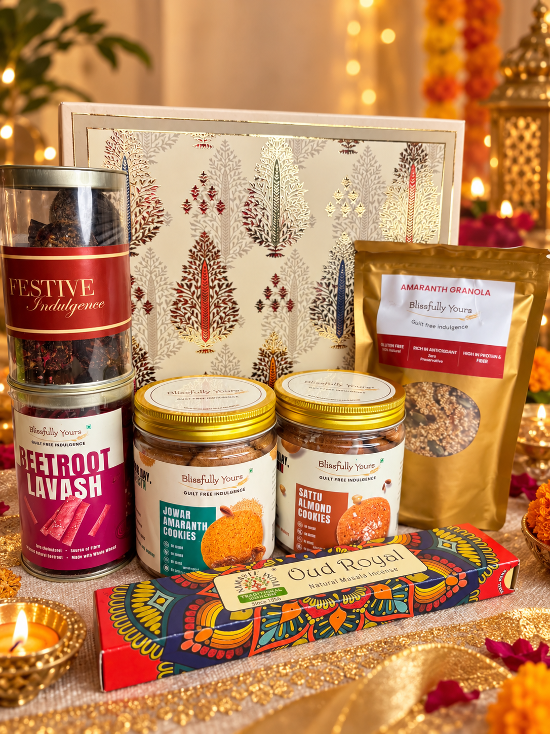 Apno Ke Naam – Diwali Gift Hamper with Cookies, Granola & Baked Snacks | Blissfully Yours Product vendor